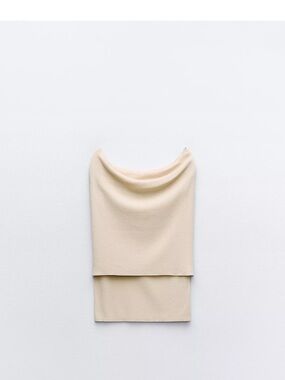 Zara Off Shoulder Knit Top M NWT